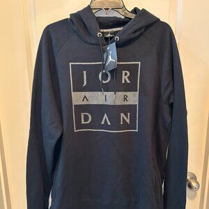 Nike Air Jordan Jumpman Black Gray Pullover Hoodie Men's XL